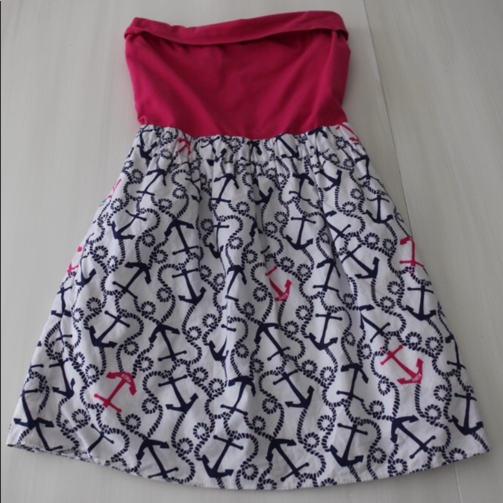 Lilly Pulitzer strapless anchor dress
